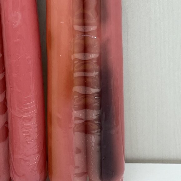 Retired Yankee Taper Candles x 4 sets 8" Sweet Briar Georgia Peach Garland Rose - Picture 14 of 16